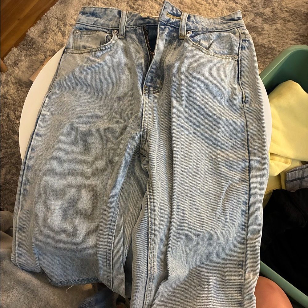 Princess Polly Denim Blue Straight Leg Jeans